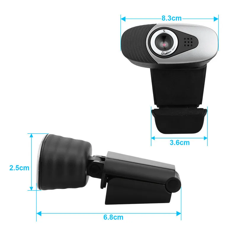 Веб-камера Basix, USB веб-камера высокой четкости с микрофоном, веб-камера для скайпа, компьютера, ноутбука, ПК, Usb камера