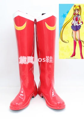Sailor Moon Cosplay Red boots Sailormoon Tsukino Usagi For Christmas Halloween | Тематическая одежда и униформа