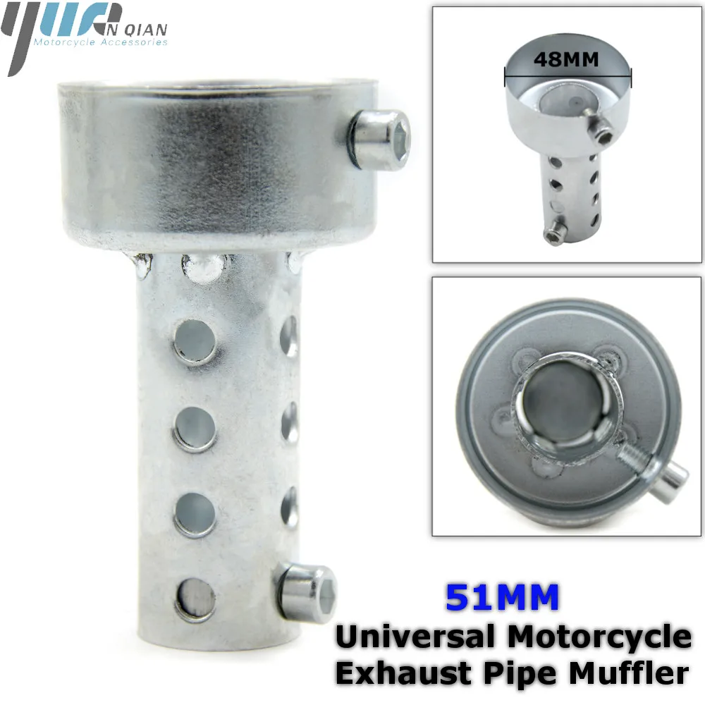 

Universal 51mm Moto Exhaust Pipe Muffler DB Killer Silencer Exhaust Pipe Muffler FOR BMW S1000R F650GS F800GS F800R F700GS 2016