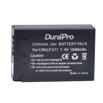 

1pc LP-E17 LPE17 LP E17 7.4V 1040mAh Rechargeable Li-ion Battery for Canon EOS Rebel T6i 750D T6s 760D M3 800D 8000D Kiss X8i
