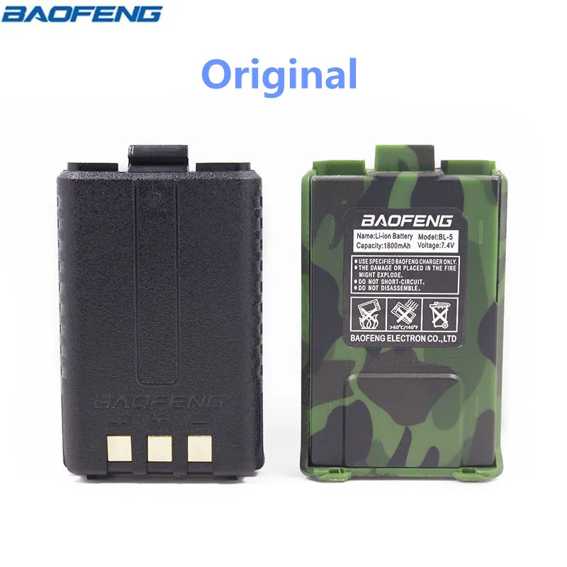 Оригинал BAOFENG UV-5R BL-5 7,4 V 1800 mAh Li-Ion Батарея для Baofeng Walkie Talkie UV-5R UV-5RE DM-5R плюс серии двухстороннее радио