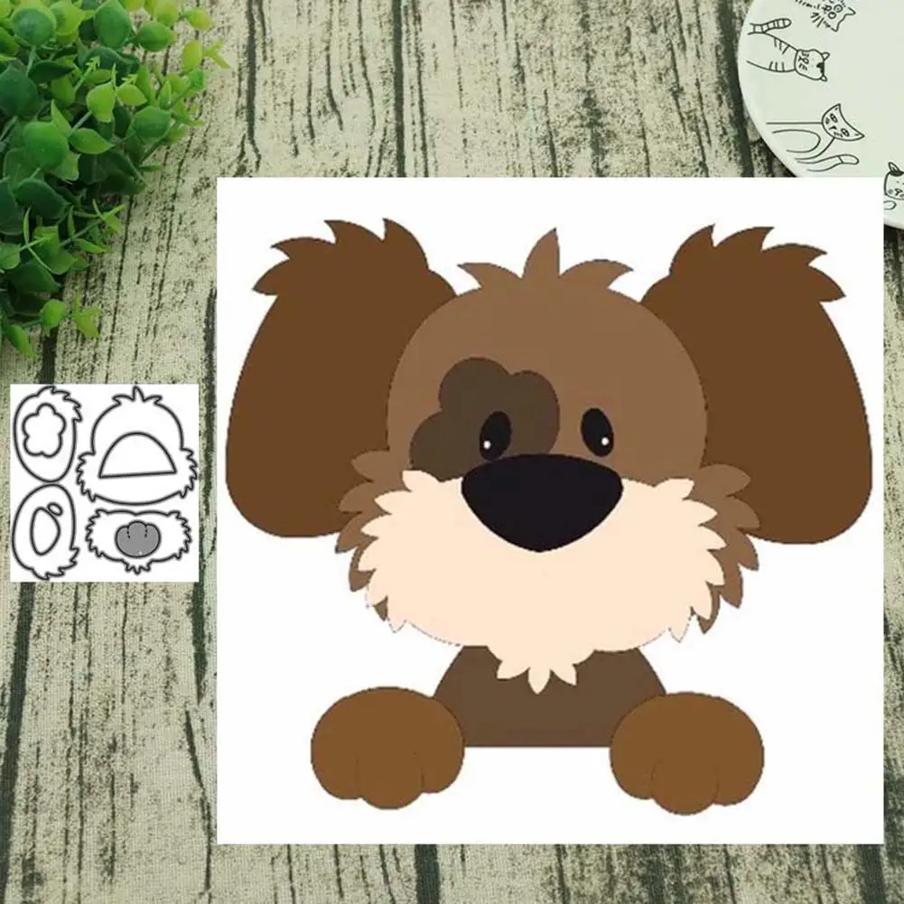 

1 Set Cute Dog Metal Cutting Dies Scrapbooking Album Paper DIY Card Craft Embossing Die Cuts For DIY Scrapbooking Paper cards