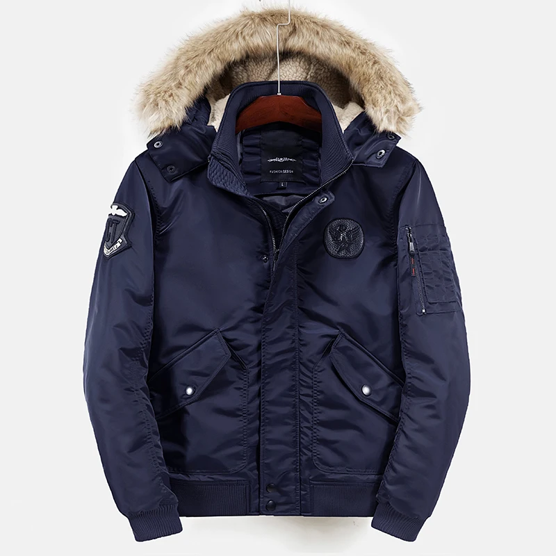 Men Military Air Parka Polyester Winter Jackets And Coats For