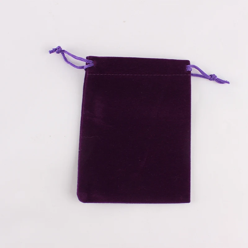 10 шт/лот 9*12 см высокого качества с индивидуальными принтами бархатный шнурок мешок фабричная упаковка сумки - Цвет: purple