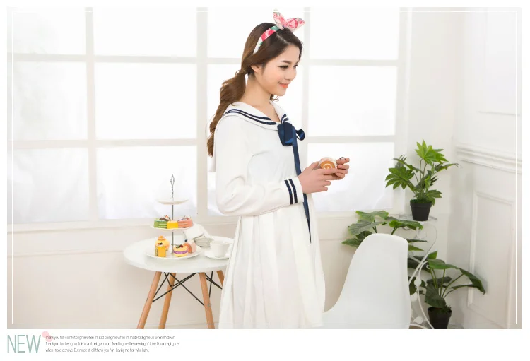 Новые матросские Костюмы старшеклассника JK Униформа корейский консервативный стиль для женщин девочек Студенческая форма весенние школьные платья