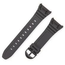 Black Replacement Watch Strap Wrist Bands for Casio W96H W96 W-96H Watches Accessories Rubber Smart Watch G Shock Band 18mm