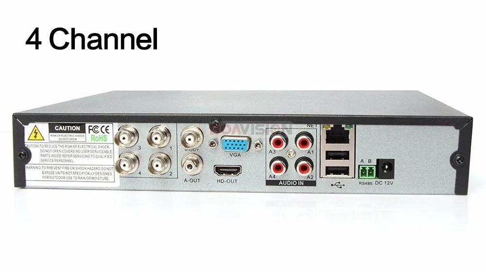 12 4 Channel Hybrid DVR NVR