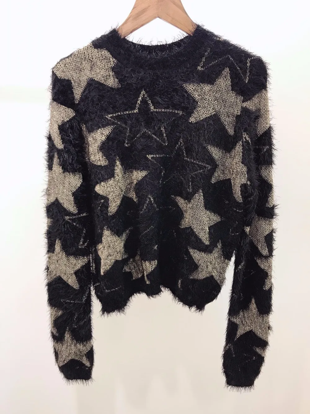 Весенний Модный женский свитер со звездами ddxgz3