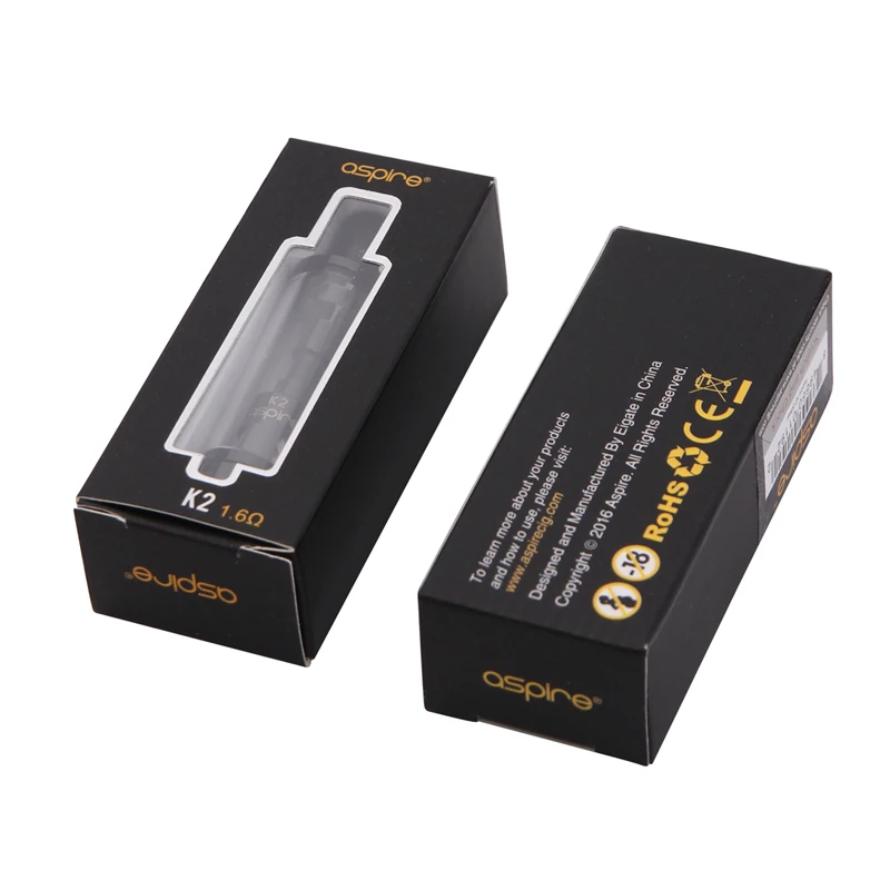 Original Aspire K2 Tank 1.8ml with Organic Cotton Coil Head Atomizer For Electronic Cigarette Aspire K2 MOD Battery Kit BVC Tank A1 Coil 03