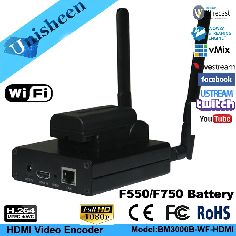 H.264 wifi HDMI Video Encoder HDMI Transmitter ip encoder live Broadcast encoder wireless H264