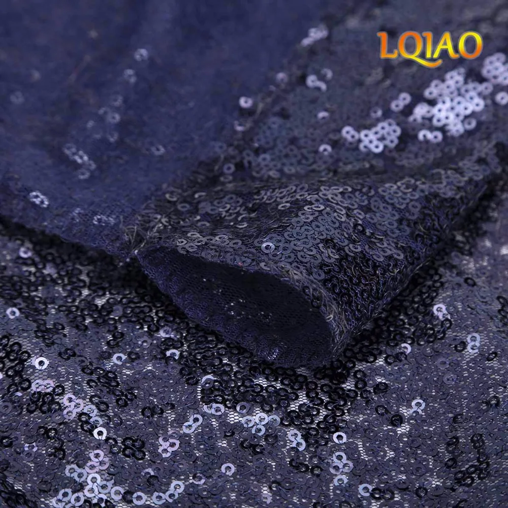 Dark Blue Sequin Backdrop-006