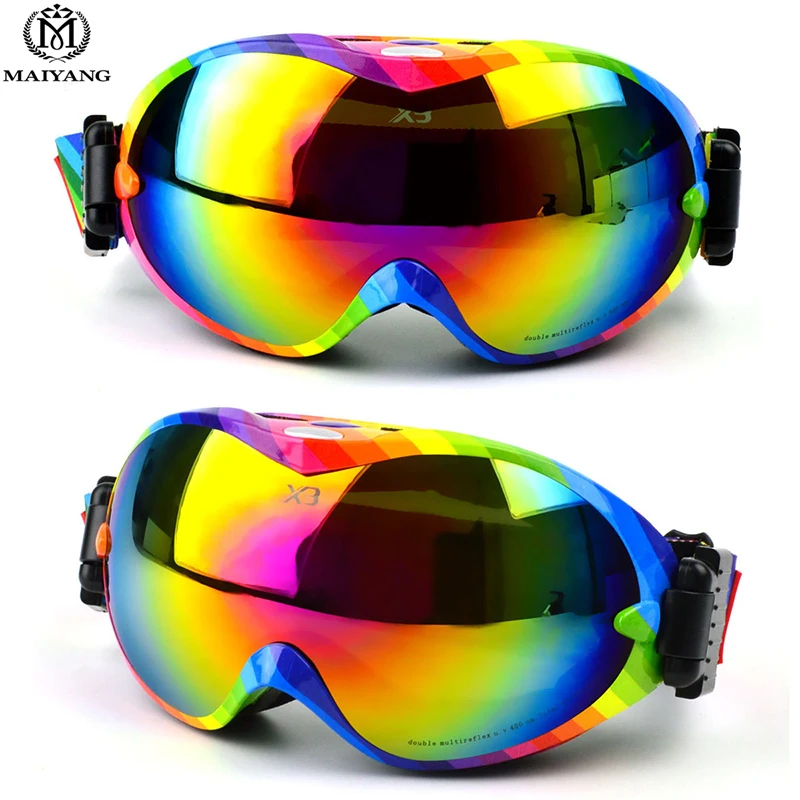 Extra Mile Ski Goggles, 2020 New Anti Fog & OTG Snowboard Snowmobile Goggles For Men Women And Youth 100 Uv400 Protection