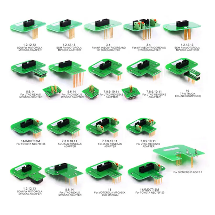  BDM Probe 22pcs Full Adapters For KTAG KESS KTM Dimsport Denso Marelli Bosch Siemens Works LED BDM  - 33042637768