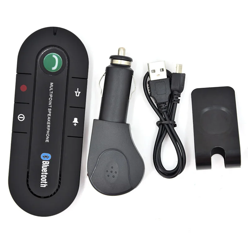 Динамик телефон Hands Free V4.1 EDR козырек от солнца Bluetooth 4,1 автомобильный комплект громкой связи приемник Музыка Aux Динамик для телефона смартфоны