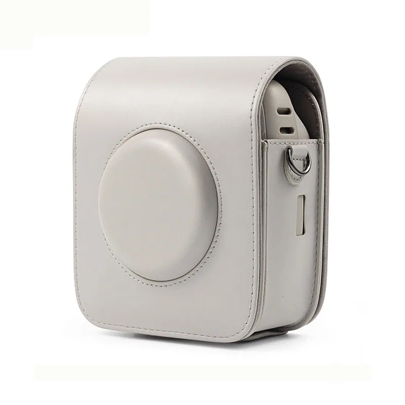 Smokey White Для FUJIFILM Instax SQUARE SQ20 SQ10 сумка для камеры чехол из искусственной кожи винтажный наплечный ремень чехол для камеры защитный чехол для переноски - Цвет: Smokey White