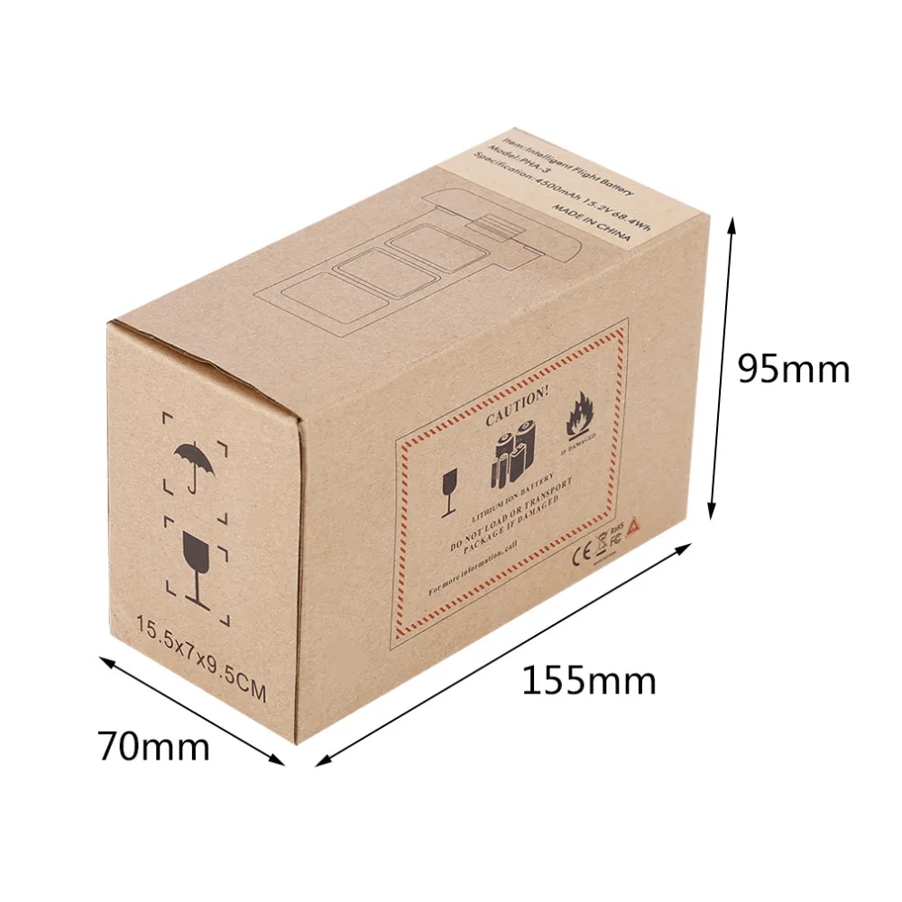 DJI Phantom 3 Pro Battery Intelligent Flight Battery Replacement 4500MAH 15.2V 68.4wh For DJI Phantom 3 4K Professional