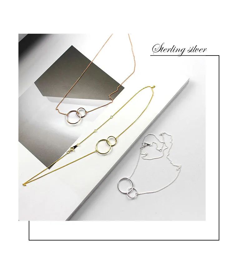 Geometric Minimalist Circle Necklace