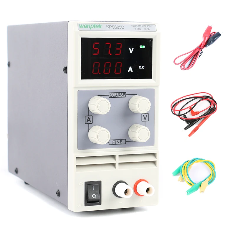 Новые мини импульсный источник питания постоянного тока KPS605D 60В 5А одноканальный регулируемый ИИП цифровой 0.1 в 0.01 a постоянного тока питания Новые мини импульсный источник питания постоянного тока KPS605D 60В 5А одноканальный регулируемый ИИП цифровой 0.1 в 0.01 a постоянного тока питания