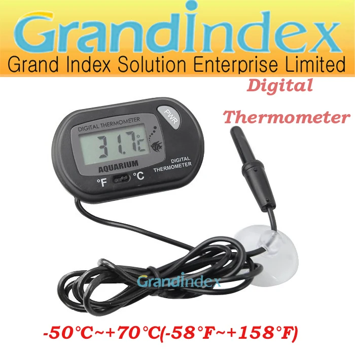 10pcs/lot water proof Aquarium Digital Thermometer ST 3