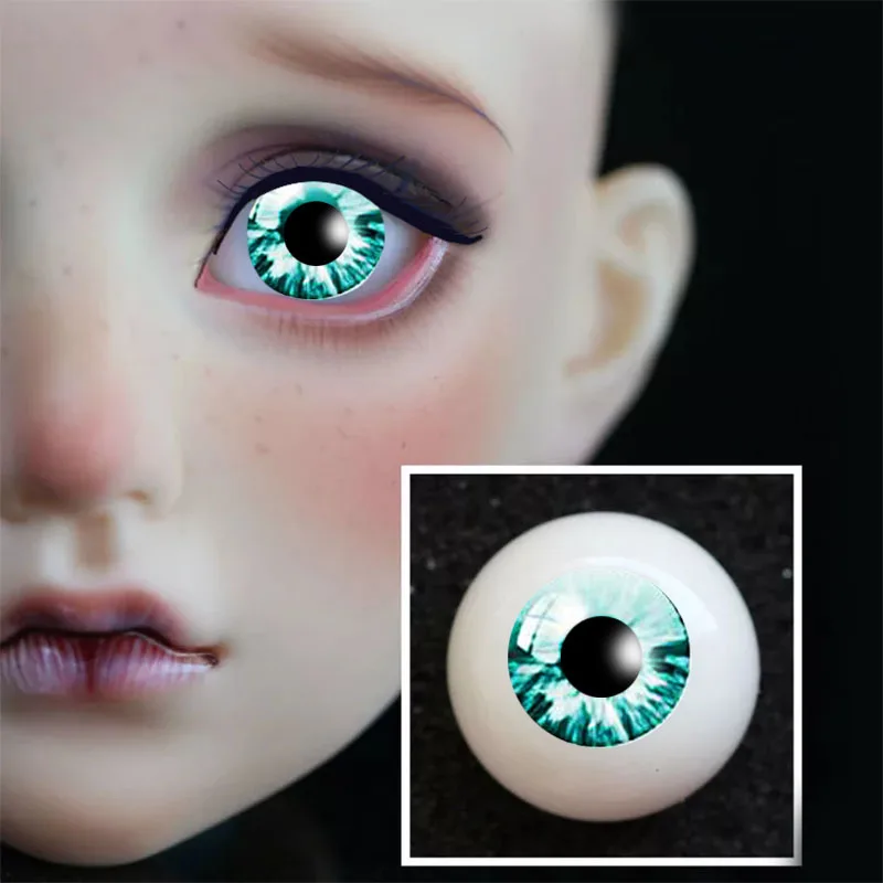 Новинка 1 пара DIY акриловые BJD Eyes 5 синий фиолетовый серии цвета 14 мм 16 18 20 22