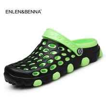 Г., летние мужские модные сандалии повседневные шлепанцы пляжные дышащие шлепанцы на плоской подошве, Sandalias Zapatos, Вьетнамки