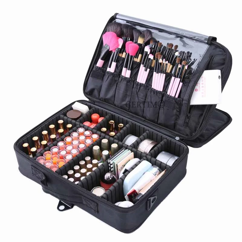 Women's Articles Beauty Portable Professional Cosmetics Makeup Organizer Case Storage Bag Travel Box Suitcases Manicure Case Women's Articles Beauty Portable Professional Cosmetics Makeup Organizer Case Storage Bag Travel Box Suitcases Manicure Case