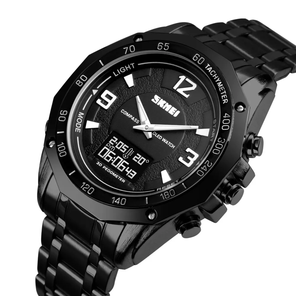 SKMEI Men Sports Watches 50M Waterproof Back Light LED Digital Watch ...