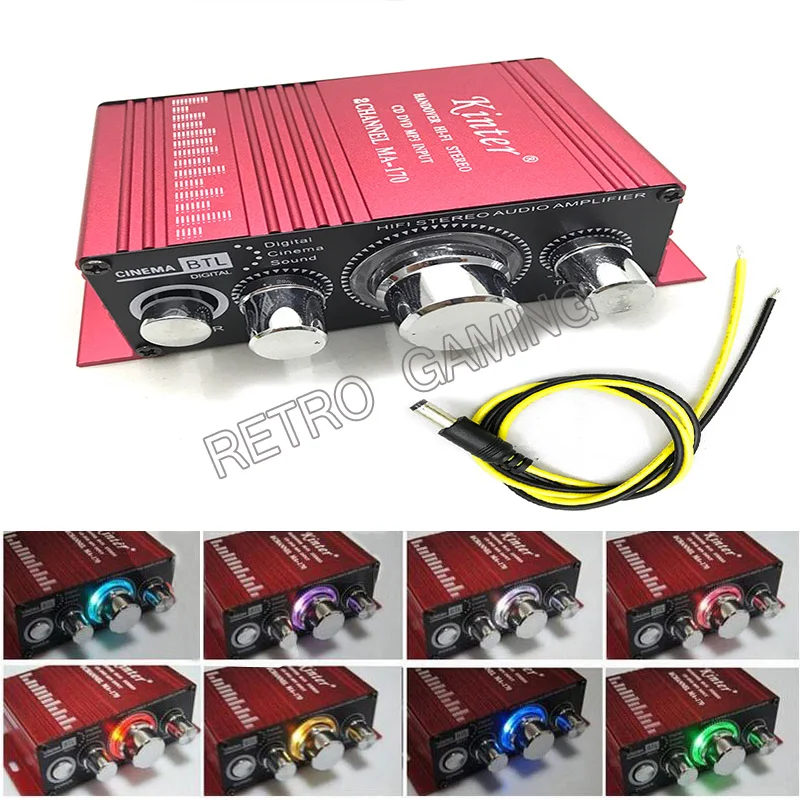 Portable Kinter MA-170 Mini 12V 100W Hi-Fi Stereo Amplifier Booster For Car Motorcycle CD DVD MP3 Speaker Loudspeakers preamplifier recorder amplifier signal amplifier reader amplifier pp900 stereo signal equalizer dc 12v