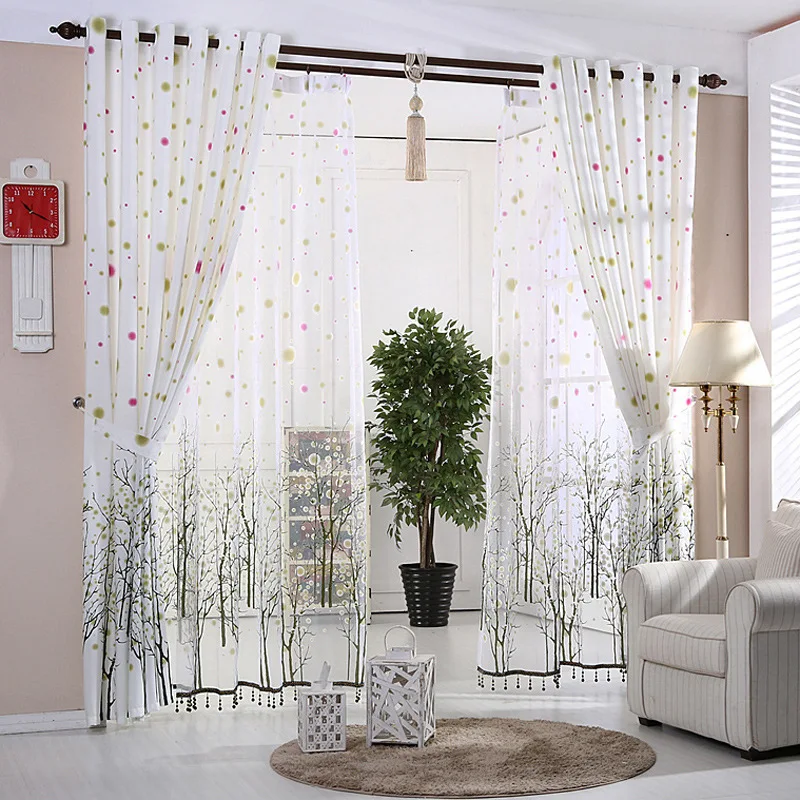 

Custom Curtains for Bedroom Fabric for Finished Shading Door White Curtains for Living Room Tulle