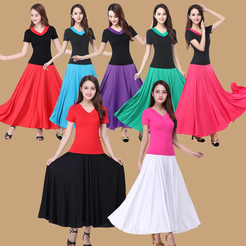 Макси 6XL Летняя мода Модальная длинная юбка однотонная 90 см длина винтажная юбка для женщин черная белая длинная юбка высокая эластичная талия