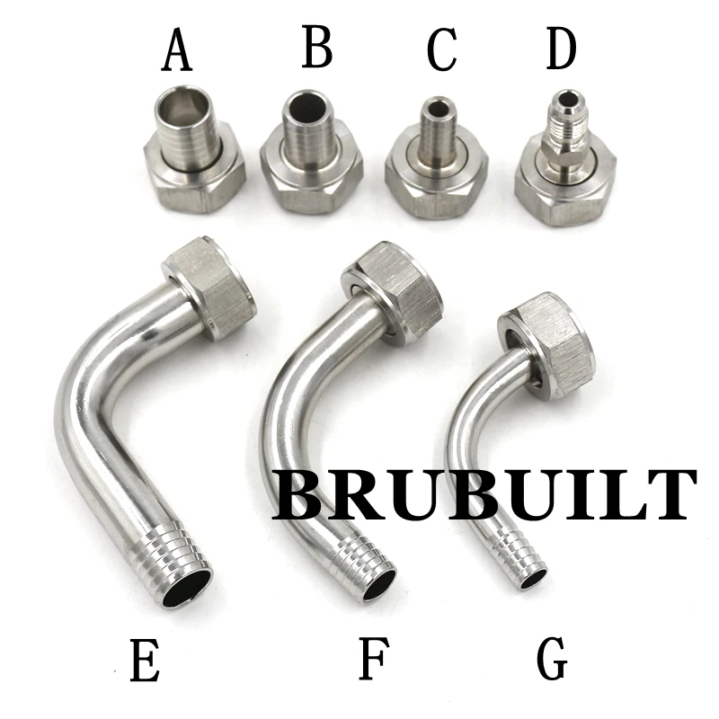 Quick Connectors 1/2&quot NPT 304 Stainless Steel Food Grade O-ring Homebrew Pipe Pump Fitting |