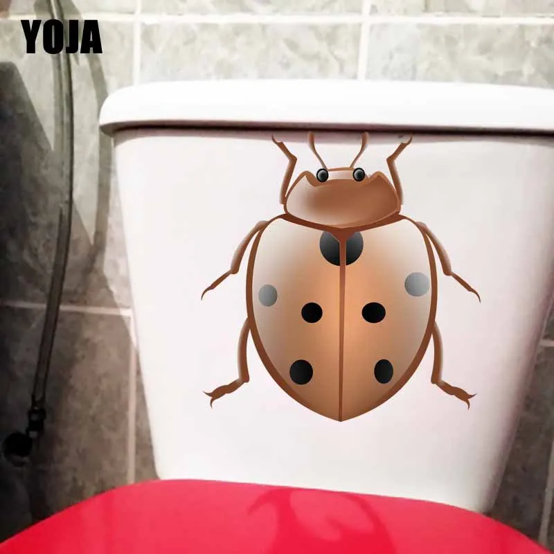 YOJA изящная коричневая Наклейка на стену с божьей коровкой 21 7 22 4 см наклейка