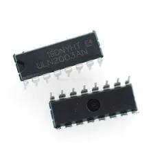 10 pçs/lote ULN2003 2003 ULN2003AN ULN2003A ULN2003APG DIP IC DIP-16 Novo
