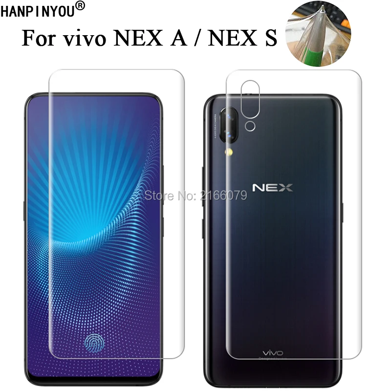 ДЛЯ vivo NEX A / S 6 59 &quotмягкая ТПУ Передняя и задняя полная защита экрана прозрачная