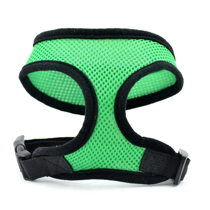 

Net cloth pet basic halter harnesses Nylon breathable comfortable solid fashion mesh dog straps harnesses XS S M L XL CW01