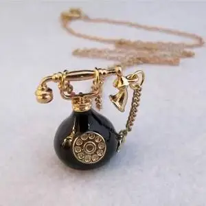 Timlee N167 Free Shipping Vintage Alloy Telephone Pendant Necklaces Sweater Chains Wholesale | Украшения и аксессуары
