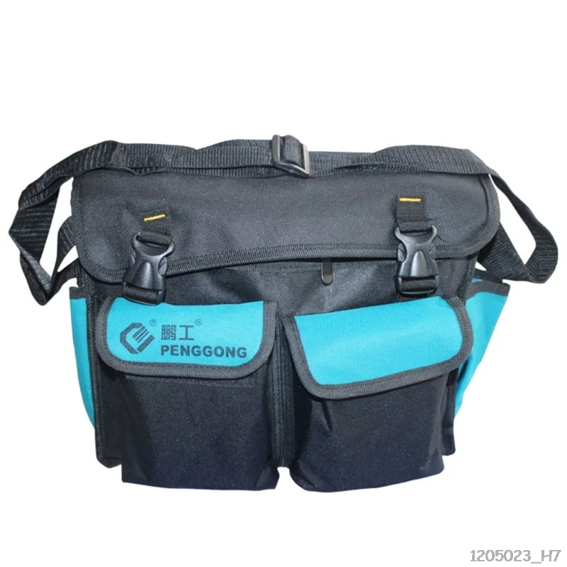 

Hardware Toolkit Shoulderbag Waterproof Oxford Cloth Multi Organize Pockets Storage Pouch Portable Electrician Worker Use Tool