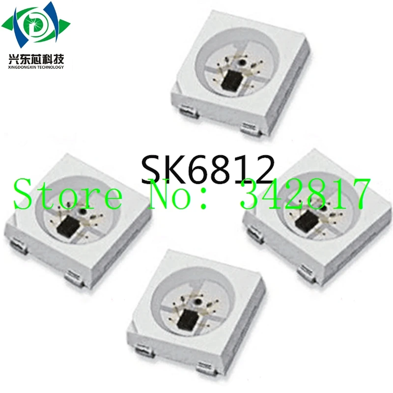 

SK6812(similar WS2812B) RGB 5050 SMD Individually Addressable Digital LED Chip Pixels DC 5V 10pcs