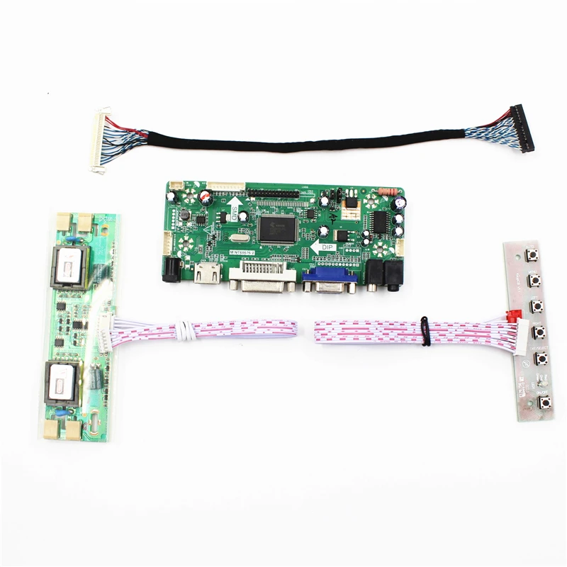 

M.NT68676.2A Universal VGA DVI Audio HDMI-compatible LCD Controller Board for 24inch 1920x1080 M240HW01 V0 V2 Monitor Kit diy