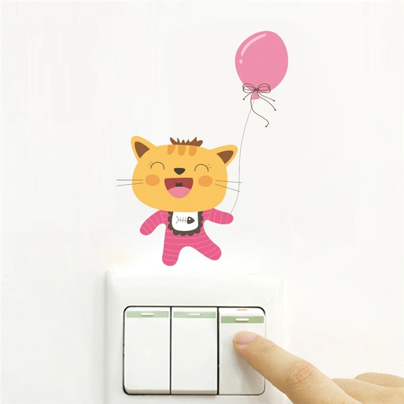 Милые маленькие настенные наклейки с изображением лисы льва детские на стены