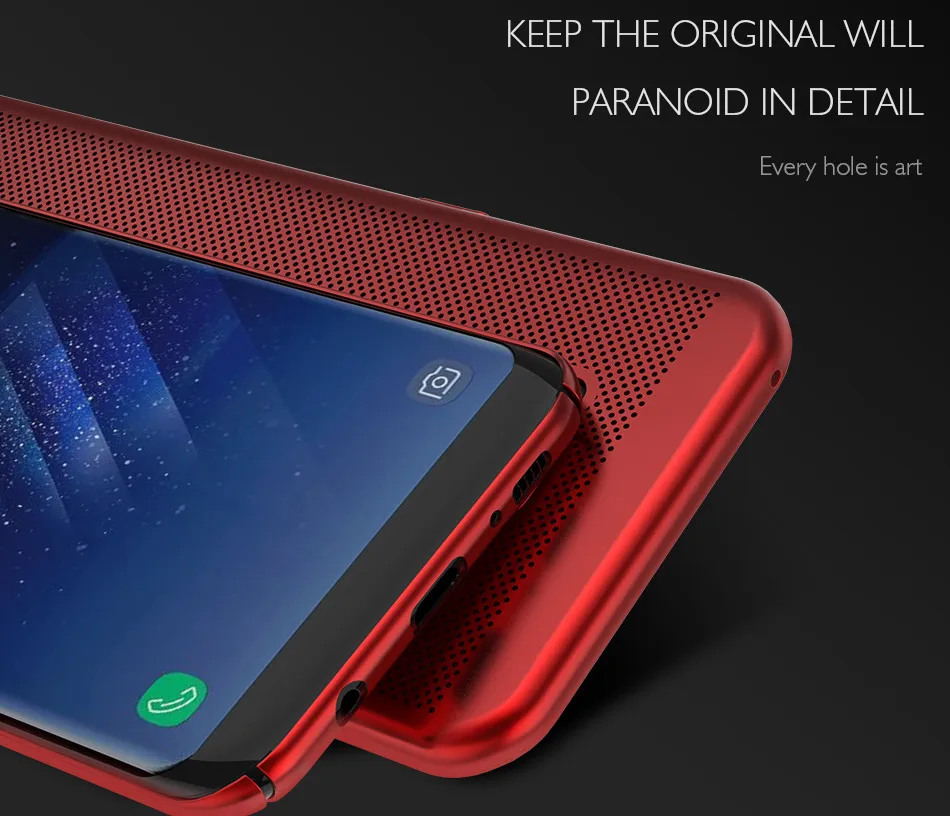 DOEES Phone Case For Samsung Galaxy S8 S8 Plus Cover Luxury Hollow Breathable Slim Hard PC Cover For Samsung Galaxy S8 Plus Case (8)
