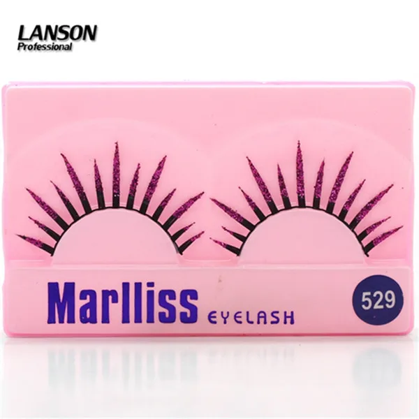 

Eyemix 529-532 Natural False Eyelash Full Strip Lashes Thick Soft Long False Eye Lashes Reused 10 Times Make Up Tools