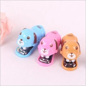 

New mini cartoon stapler office set stapler school student supplies office and school supplies