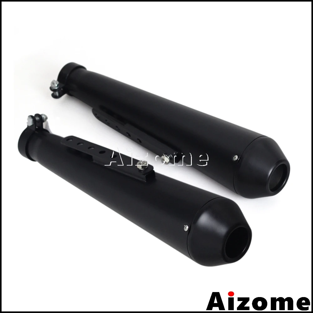 Motorcycle Exhaust Mufflers Reverse Cone Megaphone Pipe For Harley Cafe