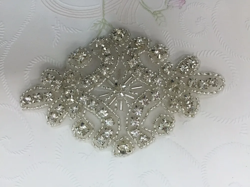 (30pieces) Iron On Crystal Beaded Sewing Wholesale Bridal Sash Garters
