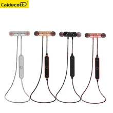 Discount! Metal Magnetic Bluetooth 4.2 Earphone Headset Sport Wireless Bluetooth Headset With Microphone For Mobile Phone Iphone Xiaomi
