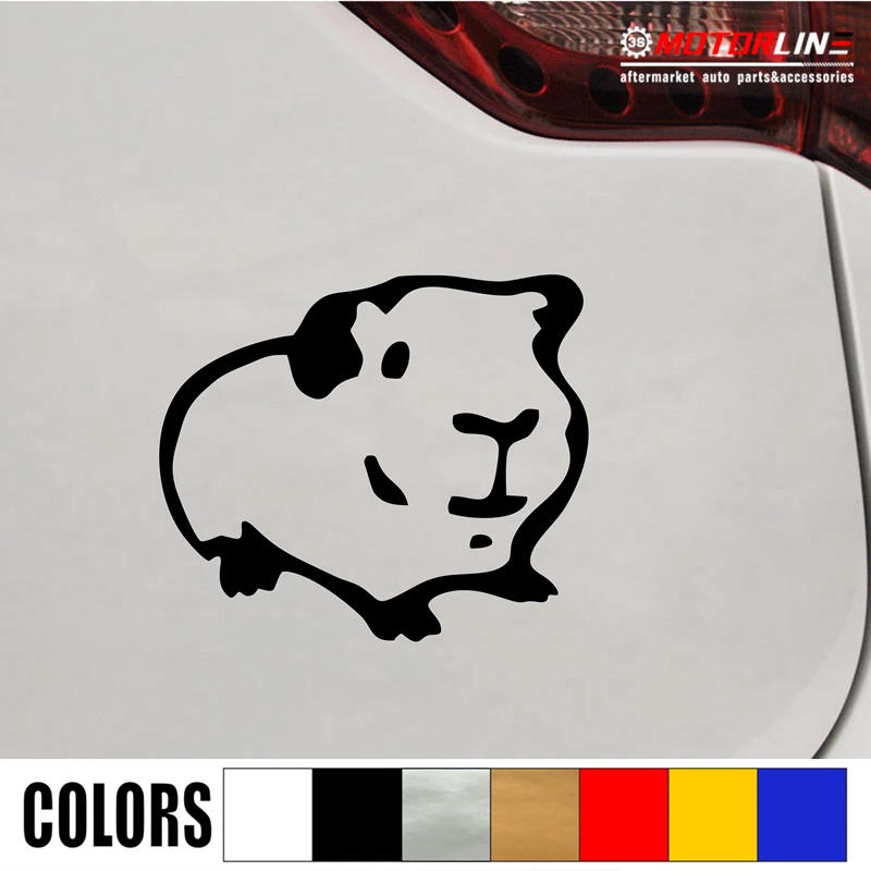 

Guinea Pig Pet Decal Sticker Car Vinyl pick size color no bkgrd die cut c