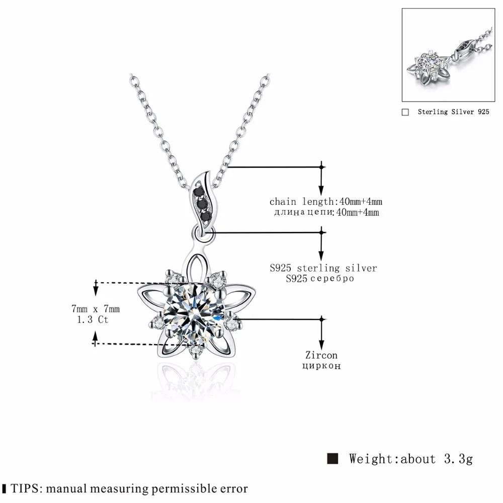 Романтическое серебряное ожерелье, роскошное 925 пробы Серебряное ювелирное изделие, ожерелье со звездой, женское свадебное ожерелье, s Подвески P027