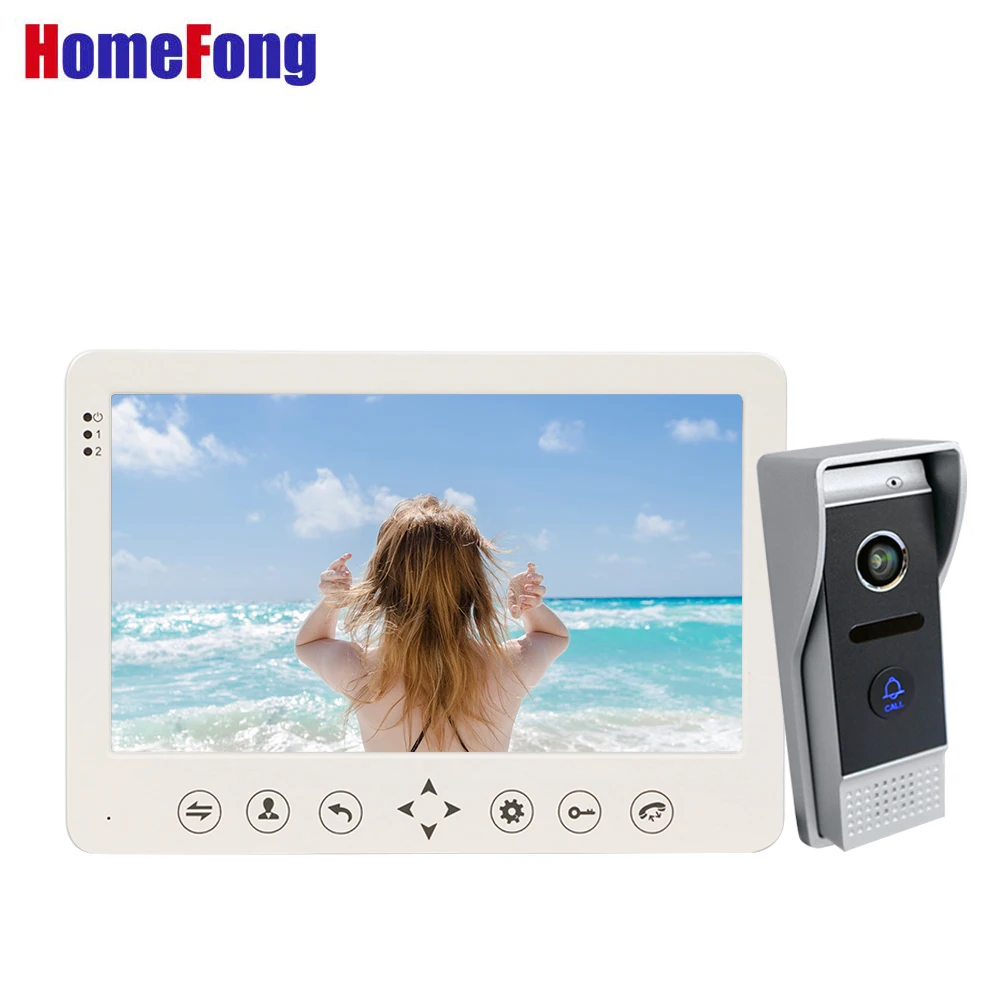 

10 Inch Color Video Intercom Outdoor Unit Touch Call Panel With a Monitor for the Door Security 720p video doorbell hd