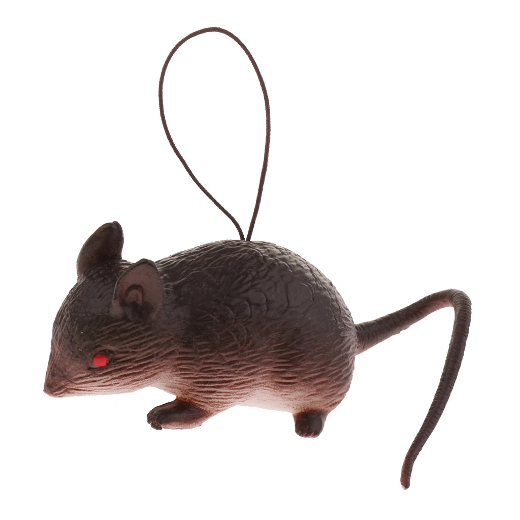 Mini Rubber Mouse Simulation Rat False Lifelike Mouse Model Toy Novelty Gag Toys Theme Party Decoration